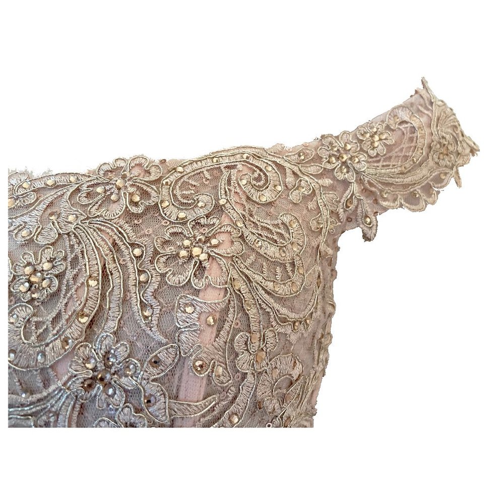 MON CHERI 's Two pieces Dress, Color: ROSE GOLD, Size: 8 - Picture 4 of 7